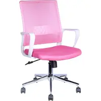 CasaDolce Casa Dolce Bürostuhl BRASIDAS, rosa, 54x60x91,5-101 cm, drehbar und höhenverstellbar, Stoff