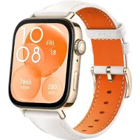 Huawei Watch Fit 3 Smartwatch, GPS, Bluetooth-Anrufe, 1,82 "Amoled, 10-Tage-Batterie, Gesundheits- und Fitness-Tracker, weißes Leder