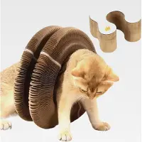 Markenlos Kratzmatte für Katzen | Kratzbrett aus Karton für Kätzchen | Faltbares Kratzbrett für Übung und Training im Innen- und Außenbereich für Wohnung