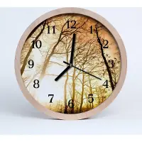 Tulup Holzuhr 20fi cm wanduhr - Bäume Natur