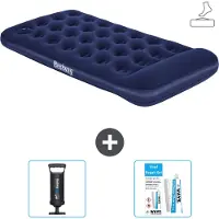 Bestway Luftmatratze - 1 Person - 99 x 188 x 28 cm - Blau - Inklusive Zubehör