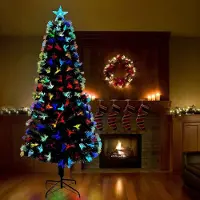 vidaXL "Schlussverkauf" Künstlicher Weihnachtsbaum(1 pc) - Kunstbaum/Tannenbaum - mit 300 LEDs Grün 240 cm PVC C8213