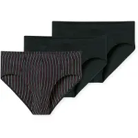 Schiesser Herren Slips, 3er Pack - "95/5", Supermini, Cotton Stretch, uni/gestreift