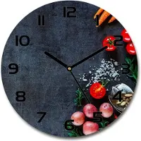 Tulup Wanduhr aus Glas 30fi Glasbild Glasuhr Gehärtetes Glas - schwarze-zeiger - Components