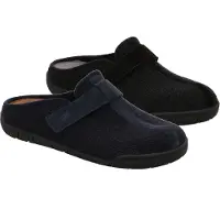 Rohde 6653 Mantua Schuhe Herren Pantoffeln Hausschuhe Weite G , Größe:40 EU, Farbe:Blau