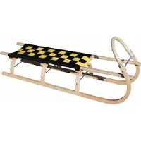 Master Lock Holzschlitten 67 Länge 125 cm - schwarz-gelb