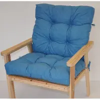 Rattani Polster für Gartenstuhl , Liegestuhl , Schaukelstuhl Nordic , Niedriglehner Auflage , Gr. 100 x 55 cm , Fb.Colore Turchese ( türkis )