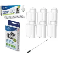 Aqualogis Siemens Kaffeemaschinenset AL-Inte 6er Filter, DecalcNew6 Tabletten, Cleaneo, Pinsel AQ-676
