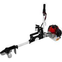 StarTech.com Außenbordmotor - 2-Takt 52cc Benzinmotor - 2,3 PS - CDI Zündung - 3-Blatt Propeller - Für Flachwasser, Boot bis 2,5 m - Schwarz