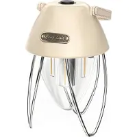 Douself Warmes Aussenlicht, Umgebungslicht fuer Zelte, LED-Campinglicht, stufenlos dimmbar, Stromanzeige, abnehmbarer Tragegriff/Handheld/Haengend, wasserdicht IPX4, eingebauter 1800-mAh-Akku