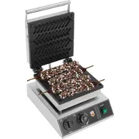 GreatDEshop2021 Waffeleisen Maschine 220V Antihaftbeschichtete Elektrische Weizenstielwaffeln Maschine mit Timer Eierwaffel für Haushalt