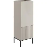Mirjan 24 Türkommode Como 50 2D, Kommode mit zwei Drehtüren, Highboard, Untergestell aus Metall (Farbe: Cashmere)