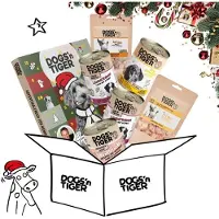Dogs'n Tiger Dogs’n Tiger Guido Maria Kretschmer Adventskalender Hunde Box | Mix | Premium Fleischmahlzeiten & Snacks | Adventskalender Hund | Welpe
