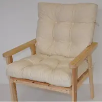 Rattani Polster für Gartenstuhl , Liegestuhl , Schaukelstuhl Nordic , Niedriglehner Auflage , Gr. 100 x 55 cm , Fb.Colore beige