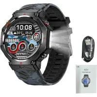 Lixada Smart Sport Watch mit GPS Position GPT Support 30M Regenfeste Smartwatch für Männer Frauen Schwarz Blau