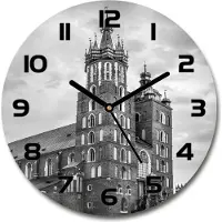 Tulup Wanduhr aus Glas 30fi Glasbild Glasuhr Gehärtetes Glas - schwarze-zeiger - Cracow, Poland