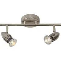 Licht-Erlebnisse Spot Lampe Metall GU10 warmweißes Licht 2700 K 350 lm verstellbar Chrom 2-flammig länglich Modern