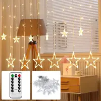 YARDIN 3M LED Lichterkette Lichterwand Lichtervorhang für Innen 138 LEDs Warmweiß Lichterkettenvorhang mit 8 Modi, IP44 Weihnachtsbeleuchtun