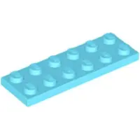 LEGO 2x6 Platte 3795 - 100 Stück Mittleres Azurblau