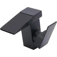 StarTech.com Wasserfall-Waschbeckenarmatur - Mischbatterie - Warm/Kalt - LED-Display - Wasserkraft, ohne Batterie - Edelstahl - Schwarz
