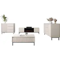 Mirjan 24 Wohnzimmer-Set Ozmi III, Wohnzimmer vom Hersteller (Farbe: Cashmere)
