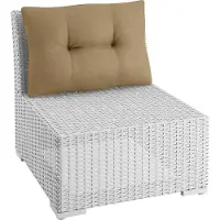 Sunnypillow Gartenkissen Rückenkissen für Gartenmöbel 50x40x12 cm Braun