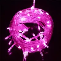 ROSNEK 10M 100 LED Lichterkette Rosa 8 Lichtmodi Party Garten Innen Deko Weihnachtsbeleuchtung