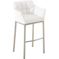 CLP Barhocker Damaso E mit 4-Fuß Gestell weiß