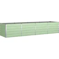Syfax Pflanzkübel Pastellgrün 385 x 100 x 75 cm Verzinkter Stahl