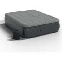 HAGO Premium Luftbett 200x160cm Luftmatratze selbstaufblasend Pumpe Gästebett Reisebett Notbett Campingbett Doppelbett