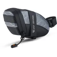 Lixada Fahrradsattelrohrtasche, wasserdichte Fahrrad-Untersitztasche, Fahrrad-Aufbewahrungstasche, Schnellverschluss, Fahrradzubeh?r