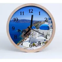 Tulup Holzuhr 20fi cm wanduhr - Santorini