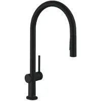 Hansgrohe Küchenarmatur Talis Einhebel Küchenarmatur mit ausziehbarem Auslauf, Armatur Küche (Warmwasserarmatur & Kaltwasserarmatur, Kaltwassserhahn)