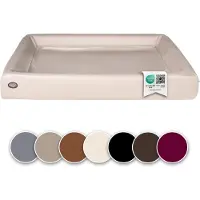 Sabro KUDDE Orthopädisches Hundebett – Hochwertiges Kunstleder – Waschbar & Wasserabweisend – Ergonomisch – Premium Haustierzubehör