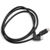 System-S USB 3.1 Type C Stecker 90° gewinkelt zu USB 3.1. Type C Stecker Kabel Datenkabel Ladekabel 100cm