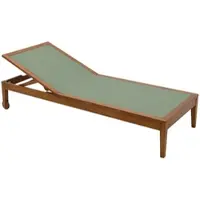 Miliboo Grüne Khaki Sonnenliege und Massivholz NAVEEN