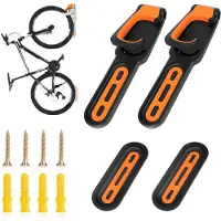 Ele eleoption 2 Stücke Fahrradwandhalter Rutschfest Fahrradaufhängung Kratzfest Wandmontage Fahrradträger Platzsparende für Mountainbike Fahrrad Faltrad