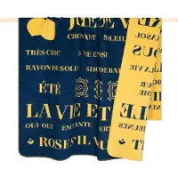 PAD Wohndecke "EVITA" Made in Europe, Wendefunktion, mit Schriftzug, 150x200 cm