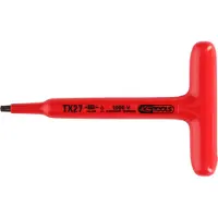 Ks Tools T-Griff-TX-Stiftschlüssel mit Schutzisolierung, T27, 160 mm