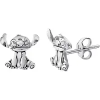 Peers Hardy - Srebrne Kolczyki Disney Stitch - Oficjalny Produkt Akcesoryjny