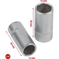 Ks Tools Klimaanlagen-Service-Stecknuss-Satz, 2-tlg, 550.1170