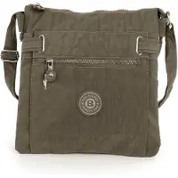 Jennifer Jones Leather Bag Street Nylon Tasche Damenhandtasche stone 26x27x9 OTJ207L