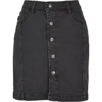 Urban Classics Sommerrock "Damen Ladies Organic Stretch Button Denim Skirt" 1 Stk.