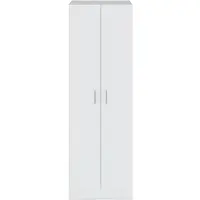 CALICOSY Schuhschrank – Eingangsschrank – 2 Türen mit Regalen – L 59 x P37 x H 180 cm – Multiusos