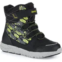 LOAP Kinder Winterstiefel Pike mit Gummizug, Klettverschluss, Schutzschicht und herausnehmbarer Innensohle