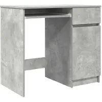 vidaXL Schreibtisch Betongrau 86x49x76 cm Holzwerkstoff