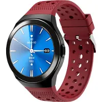 Ele eleoption Rot Sportuhr mit Herzfrequenzmessung Wasserdicht 10 Sportmodi Daten für unbegrenzte Zeit speichern Unterstützung von Google Fit