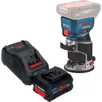 Bosch GKF 18V-8 Professional Akku Kantenfräse 18 V 8,0 mm Brushless + 1x ProCORE Akku 5,5 Ah + Ladegerät