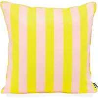 Hock Dekokissen H.O.C.K., gelb rosé, gestreift, Dekokissen_Sitzkissen_Kissenhüllen, B/L: 50cm x 50cm, 1 Stk., Bezug: 100% Polyacryl, gestreift, Dekokissen, B:50cm H:10cm L:50cm