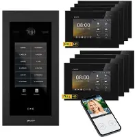 Balter EVO HD Touch 7 Schwarz/Schwarz 4x7" +4x7" WiFi Video Türsprechanlage bis 1000 Familienhaus